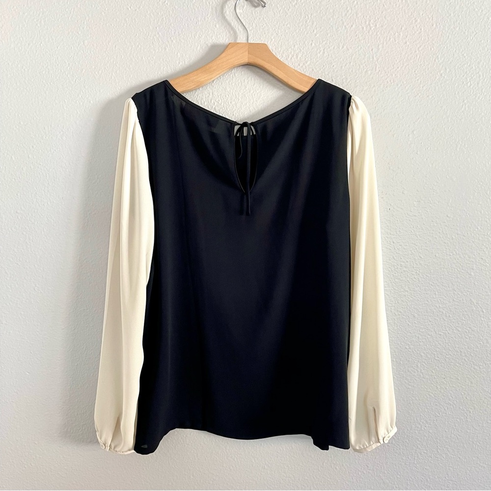 Elegant Black and Cream Women's Top